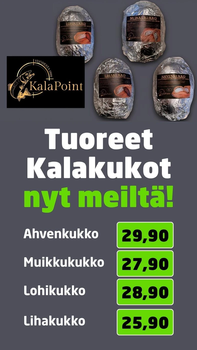 Tuoreet kalakukot